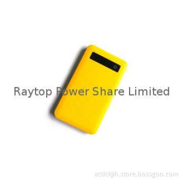 Ultra-thin Power Bank Chargers 4000mAh Single USB For Black